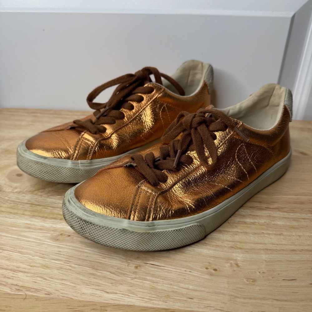 VEJA ESPLAR LEATHER COPPER SNEAKER SZ 6